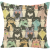 Factory Direct Sales Creative Cat Cute Cartoon Linen Super Soft DIY Pillow Cover Pillow Home Bedroom Amazon