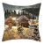 Christmas Blizzard Night Light Short Plush Pillow Cover Cross-Border Home Decoration Sofa Cushion Cover Throw Pillowcase