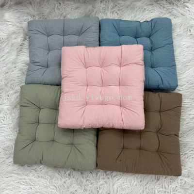 Waxberry Velvet Square Pad Computer Chair Cushion Thickened Home Dining Chair Cushion Office Sitting Student Butt Soft Cushion