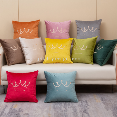 Solid Color Living Room Sofa Cushion Office Back Seat Cushion Bed Backrest Pillow Cover without Core Square Soft Bag