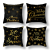 Christmas Bronzing Pillow Cover Dark Letter Printing Amazon Home Festival Pillow Cushion Cover Wholesale