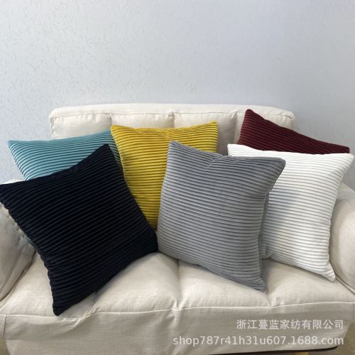 压褶荷兰绒抱枕套水晶绒靠枕荷兰绒抱枕套简约抱枕令水家纺工厂