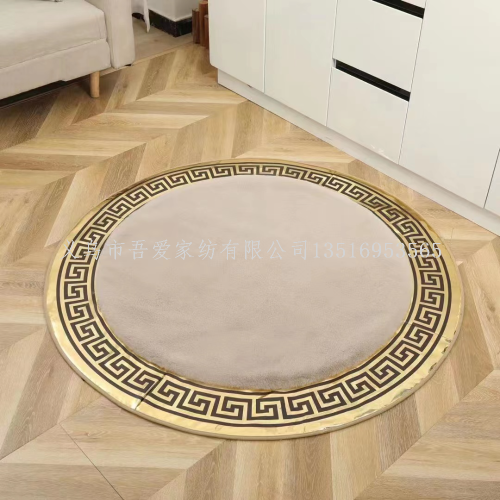 household round carpet non-slip stain-resistant living room bedroom turkish original decorative floor mat