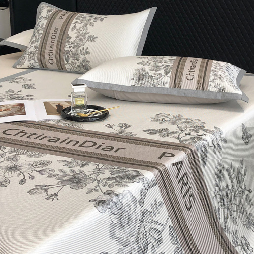 冰藤凉席四件套夏天空调席子可机洗水洗折叠床上用品