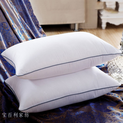Hollowfiber Filling White Pillow Wholesale Luxury Cheap Price China 100% Cotton Fabric Microfiber Bedroom Bedding Woven Square