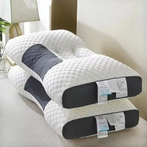 Cervical Support Sleep Pillow with Soybean Fiber - Orthopedic Neck Pillow for Relaxation,SPA-like Massage,Enhanced Sleep Quality