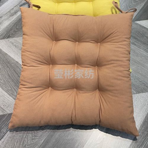 Cross-Border Thickened Cushion Wholesale Solid Color Sanding Chair Cushion Tatami Seat Cushion Student Fart Cushion