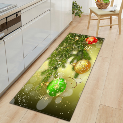 Christmas Flannel Bedroom Living Room Floor Mat Kitchen Bathroom Door Mat Absorbent Non-Slip Floor Mat Carpet Wholesale
