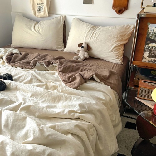 ins无印夏季A类超柔水洗棉夏被四件套夏凉被空调被宿舍三件套床品