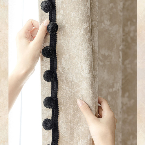 莫奈法式窗帘复古风卧室高遮光2025新款高级感雪尼尔提花轻奢窗帘