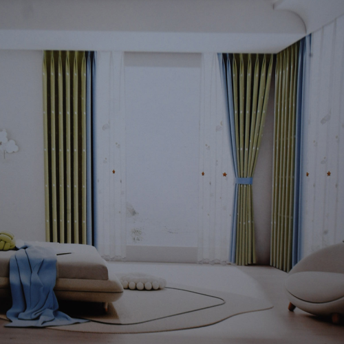 家装儿童 刺绣 素色高端环保窗帘布量身定制空间格调系列批发零售