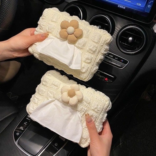 鑫侬车载纸巾盒汽车抽纸盒扶手箱遮阳板座椅挂式可爱简约高级纸袋