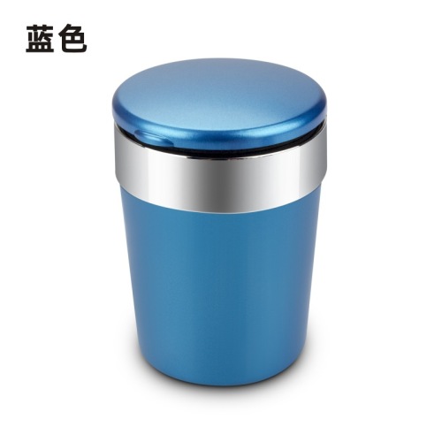 车载烟灰缸多功能有带盖不锈钢内胆车内通用创意装饰汽车用品