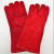 New Retail Red Welding Cowhide Protective Work Gloves Protective Labor Gloves