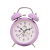 Js-165 New Korean Style Metal Alarm Clock Double Bell Candy Color Children Student Bedside Alarm Clock