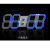 Js-169 3d Living Room Wall Clock Mute Luminous Wall Clock Meter Countdown Alarm Function Calendar Clock
