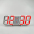 Js-180 Creative 3d Clock Alarm Clock Digital Wall Mounted Clock Led Gift Alarm Clock Large Clock Temperature Clock