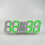 Js-180 Creative 3d Clock Alarm Clock Digital Wall Mounted Clock Led Gift Alarm Clock Large Clock Temperature Clock