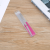 Factory Supply Stainless Steel Nail File Horizontal Pattern Handle Sand-Plated File Double-Sided Nail Sanding Bar Manicure Manicure Tools