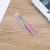 Factory Supply Stainless Steel Nail File Horizontal Pattern Handle Sand-Plated File Double-Sided Nail Sanding Bar Manicure Manicure Tools