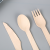 Factory Direct Sales Transparent OPP Bagged Bamboo Wooden Tableware Disposable Knife Fork Spoon Creative Portable Takeaway Tableware