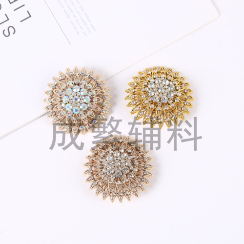 sofa buckle curtain buckle luxury popular inlaid crystal high-end decorative buttons marten overcoats clothing button simple style