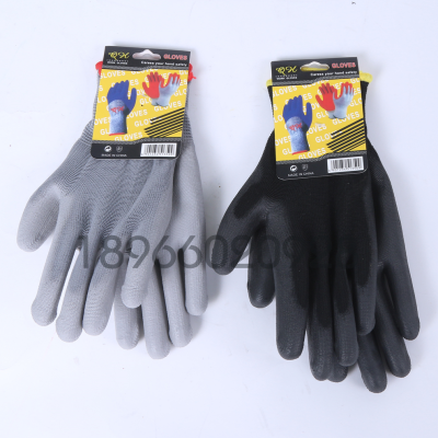 Customizable Palm-Coated Protective Gloves Manufacturers Supply Industrial Auto Repair Building Wear-Resistant Rubber Coated Gloves
