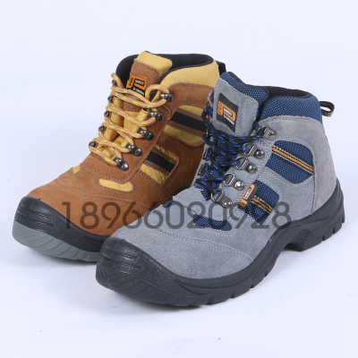 Men's High-Top Attack Shield and Anti-Stab Electric Welding Shoes Construction Site Work Protective Footwear Various Colors Winter Cross-Border Labor Protection Shoes