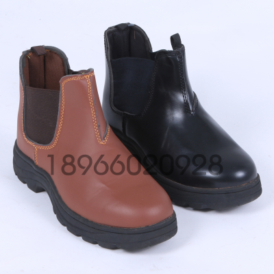 Cross-Border Export Labor Protection Shoes Boots Men's Waterproof Greaseproof Wear-Resistant Non-Slip Work Shoes Welder Protective Footwear Winter Cotton Boots