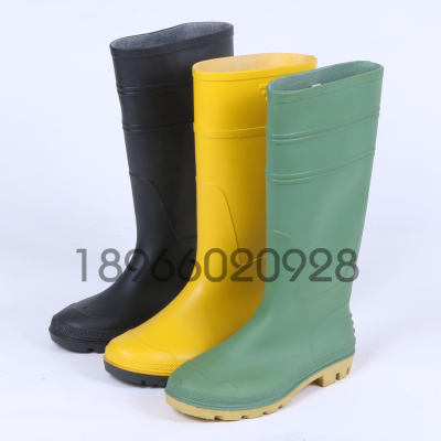 Multi-Color Optional Knee-High Rain Boots Universal Rain Shoes Non-Slip Construction Site Labor-Protection Waterproof Rubber Shoes Thick Tendon Bottom Rain Boots