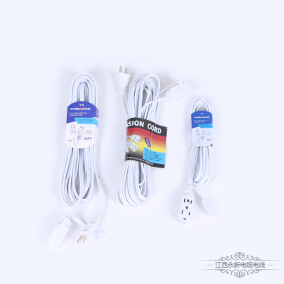 Jiangxi Yongxin wire and cable factory direct sales, spot supply, white wire, power hole extension cable, specifications and styles can be customized