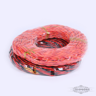 Coil twisted pair cable, household fireproof wire, inner copper core lamp head wire, signal wire, manufacturer direct sales, various colors and styles of national standards can be customized
