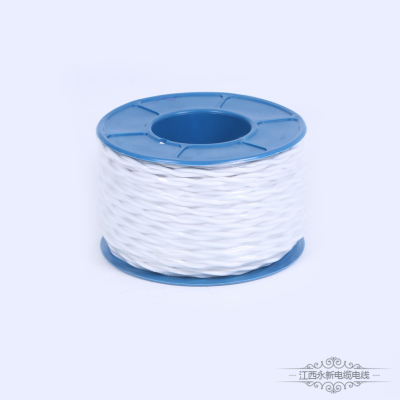 Pure white multi-core wound twisted-pair wire, household fireproof wire, inner copper core with socket cable signal cable,factory direct sales, a variety of colors and national standards can be customized