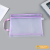 Subject Classification File Bag Transparent Mesh Storage Bag Double-Layer Paper Storage Bag Large Capacity Book Zipper Bag