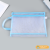 Subject Classification File Bag Transparent Mesh Storage Bag Double-Layer Paper Storage Bag Large Capacity Book Zipper Bag