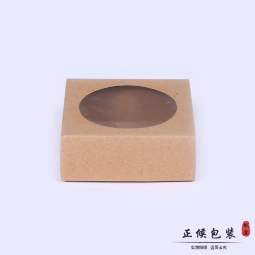 cake box in stock packaging kraft paper square window muffin box baking packaging paper cup paper box to-go box wholesale
