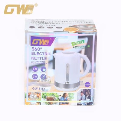 Color Box Package 2.2L Home Appliance Electrical Kettle Stainless Steel Electric Kettle Automatic Power off Anti-Dry Burning Factory Direct Sales