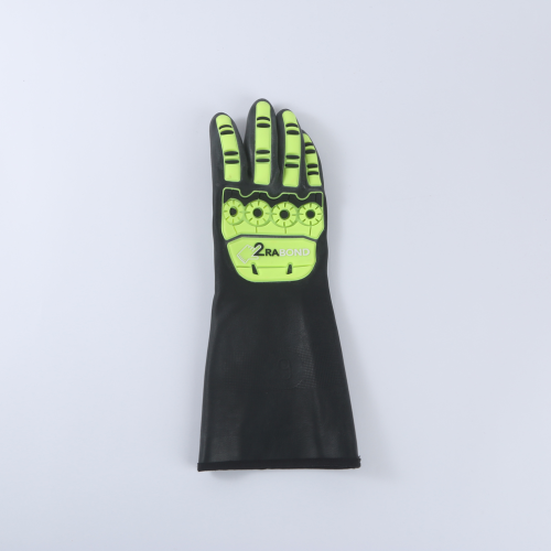 lengthened anticollision neoprene terry anti-smashing oil well drilling wear-resistant anti-piercing construction site labor-protection protective gloves