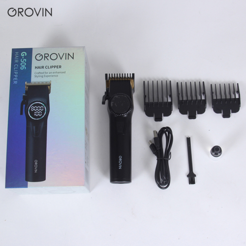 G-506型数显理发器 剪头发电推剪 USB充电家用电剪推理发推子套装