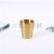 Factory Supply 304 Double Layer Stainless Steel Cup Golden Hot-Proof Water Cup Coffee Cup Restaurant Beer Steins Lettering