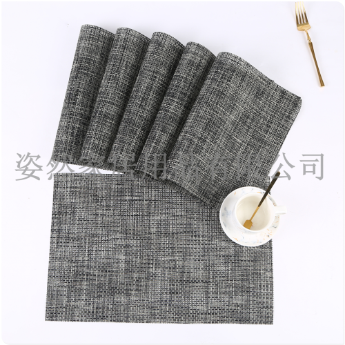 factory direct sales placemat pvc hotel european style placemat coasters tableware mat new japanese style dining table cushion heat proof mat