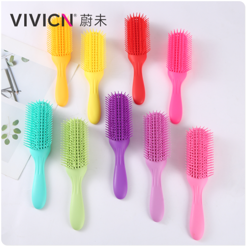 [weiwei] scalp massage fluffy shape hair comb men‘s oil head curly hair inner buckle rib comb shape comb