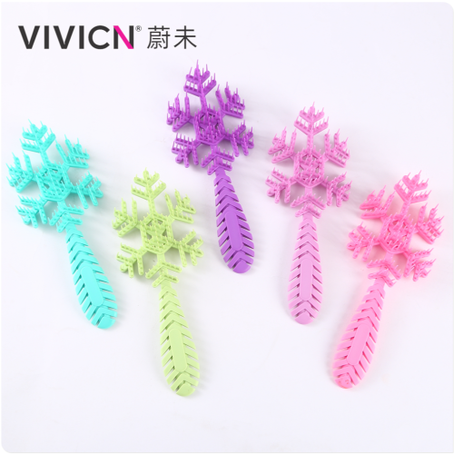 [weiwei] wet and dry comb hollow massage hair comb does not hurt hair household shampoo artifact massage brush