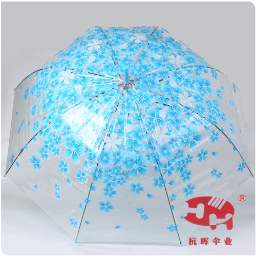 透明雨伞定制logo长柄伞儿童表演伞学生自动伞广告伞定做网红雨伞