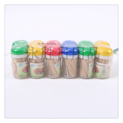 100 Pcs/Bottle Bottle Plum Blossom Bottle Double-Headed Toothpick Small Multi-Toothpick Department Store Stall Supply Toothpick