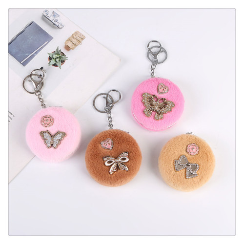 镜子折叠化妆镜随身便携双面翻盖放大学生用礼品小镜子批发