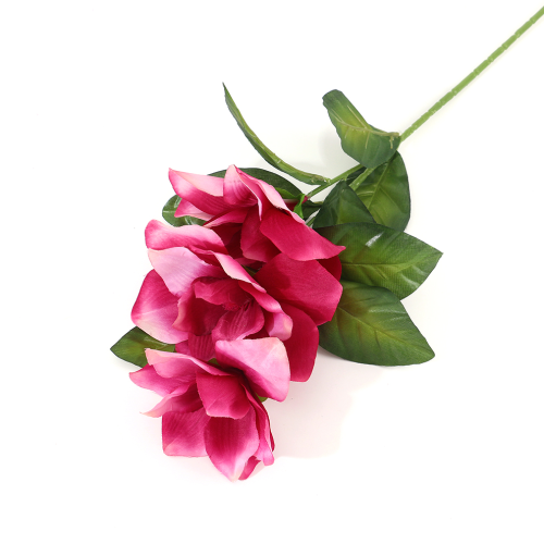 3头玉兰仿真花手感真实玉兰假花家居装饰插花婚礼摆放厂家批发