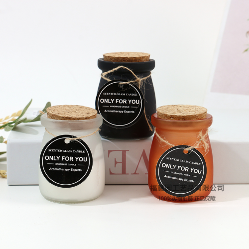 香薰蜡烛家用卧室持久熏香玻璃杯摆件香氛精油大豆蜡礼物跨境批发