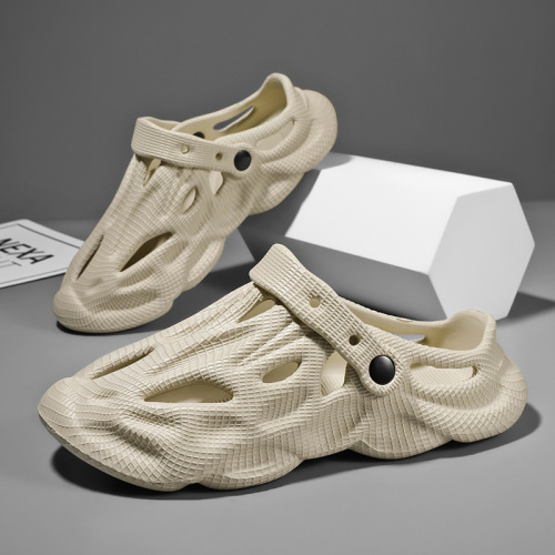 夏季凉拖鞋男2023新款椰子洞洞鞋防滑透气拖鞋时尚百搭外穿沙滩鞋