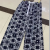 Cotton Silk Pajama Pants Popular Summer Cartoon Printed Casual Wide-Leg Pants Pregnant Women Can Wear outside Foreign Trade Trousers Home Pants